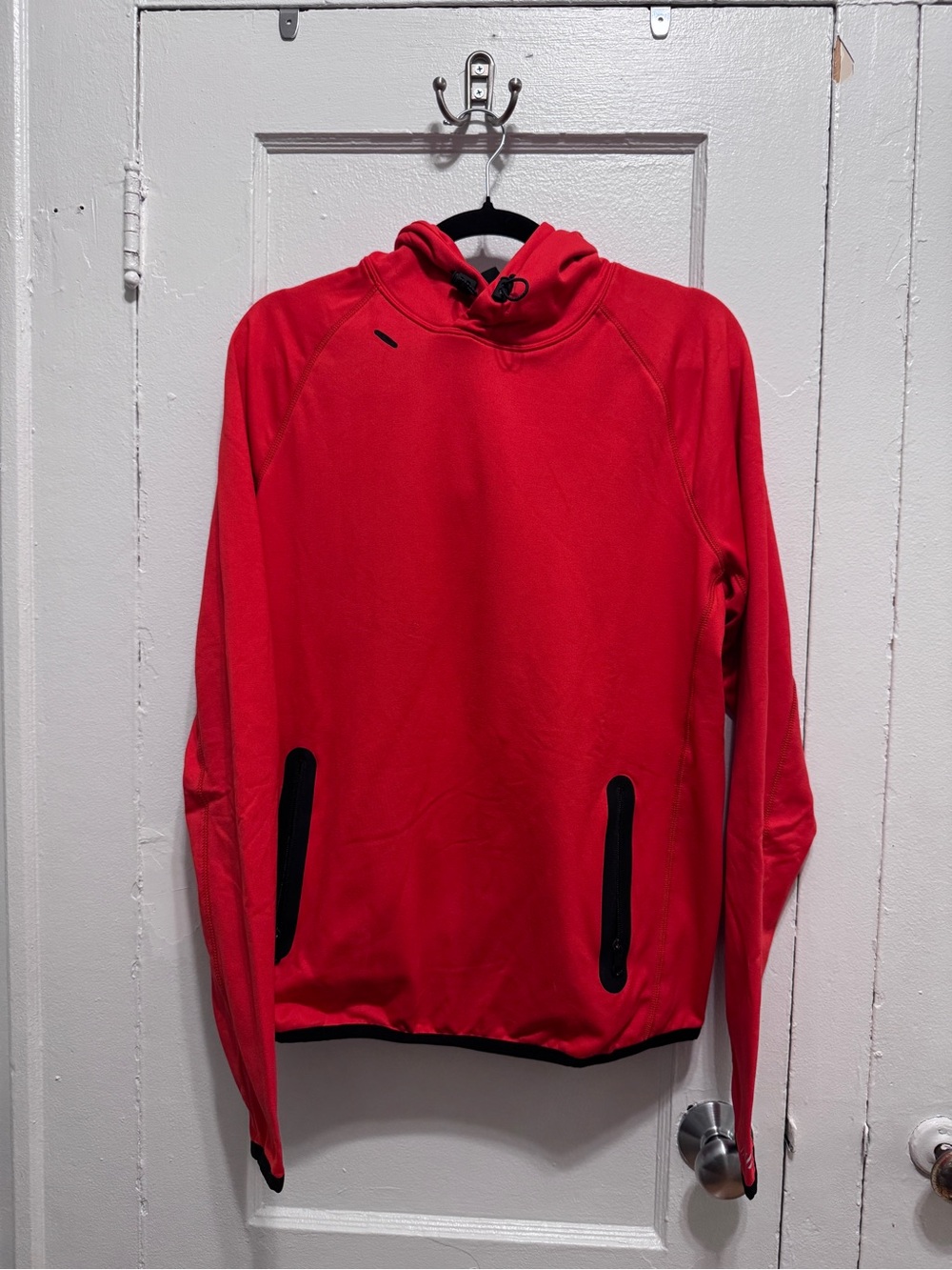 American Eagle Outfitters Red Hooded Performance Pullover